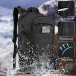 Jueachy Tactical Backpack for Men Hiking Day Pack Molle Military Rucksack Waterproof 30L EDC Bag with USA Flag Patch - Image 4